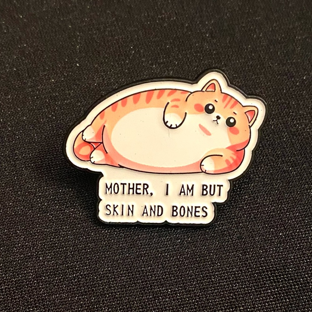 Manipulative Kitty enamel pin/magnet | Don’t listen to him (if possible)